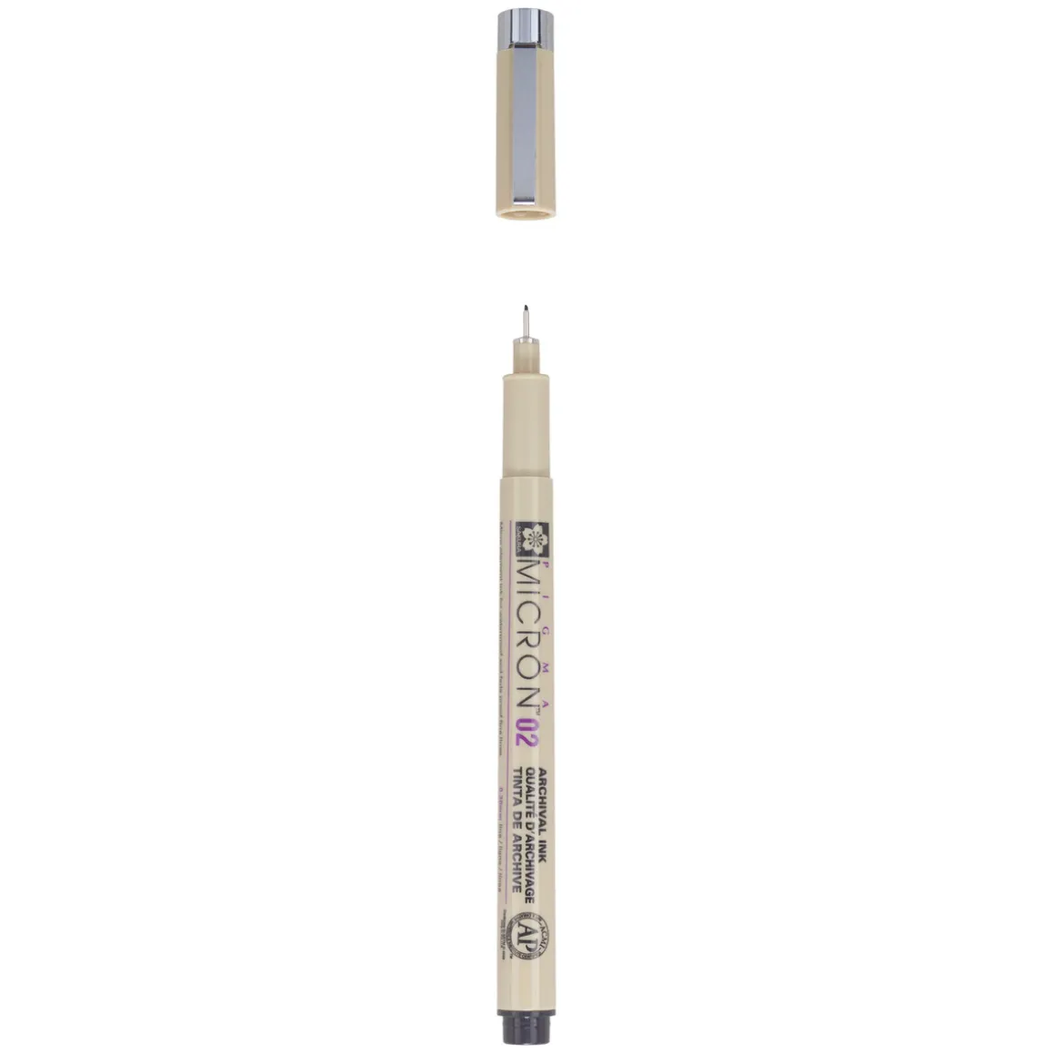 Pigma Micron 02 sort 0,3 mm