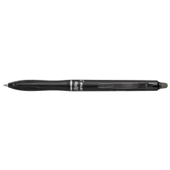Pilot Frixion Ball+ 0,7 mm, sort blækpen med udviskeligt blæk/gel ink