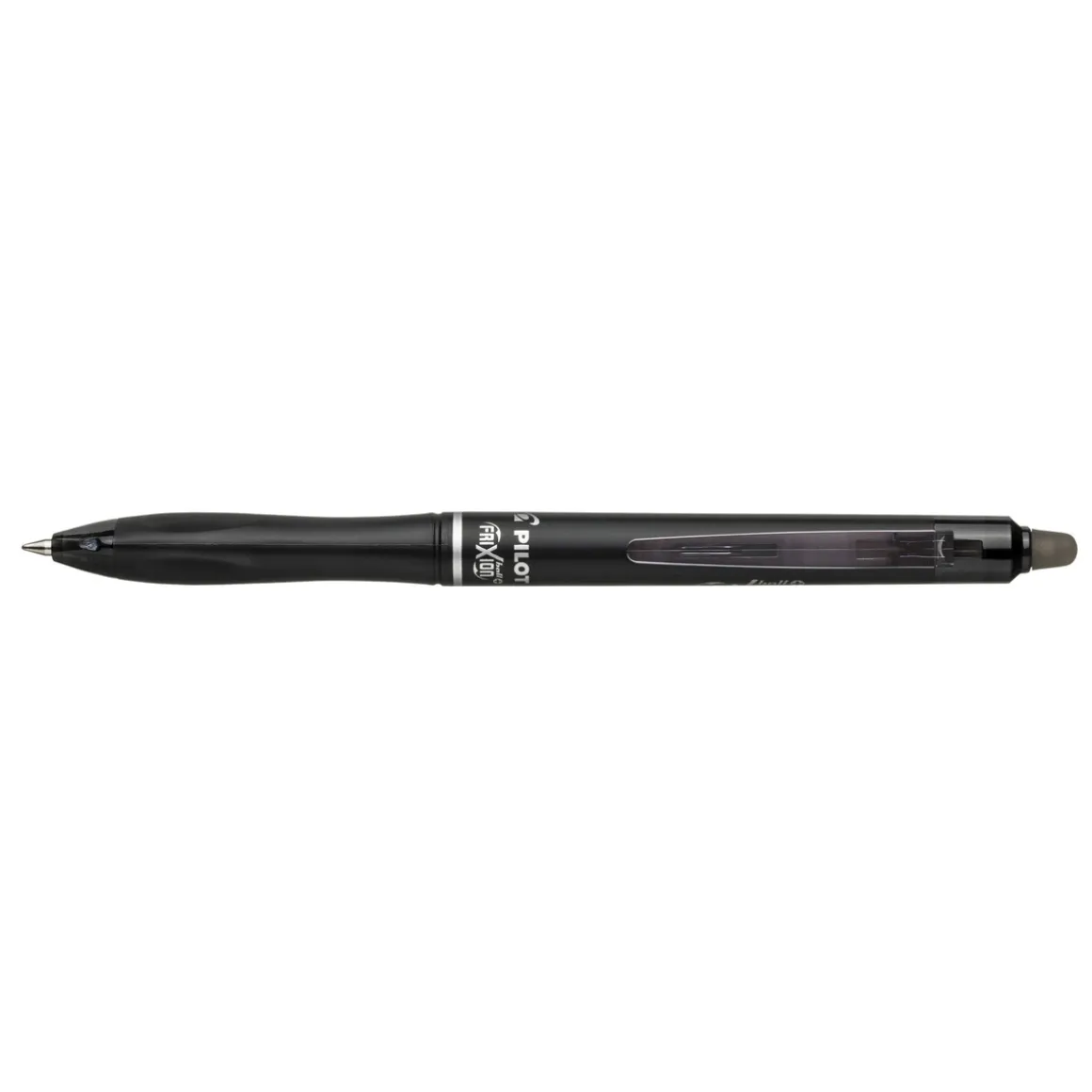 Pilot Frixion Ball+ 0,7 mm, sort blækpen med udviskeligt blæk/gel ink