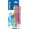 Pilot Frixion Clicker 0,7 mm 3-pack, pennekrop & blæk i 3 farver – apricot, peach & purple