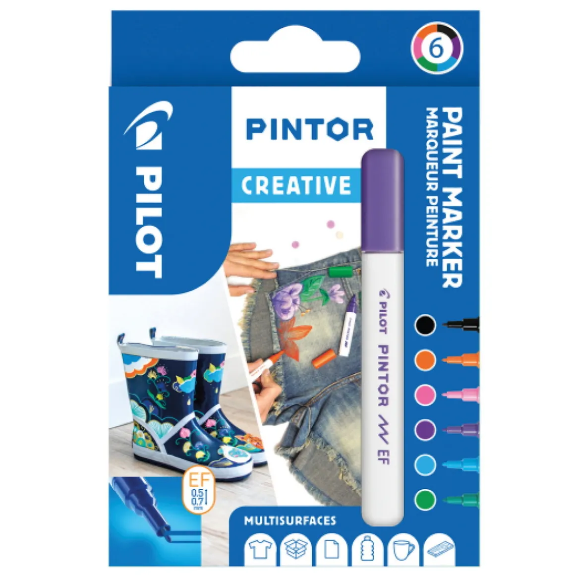 Pilot Pintor EF Creative 6-pk