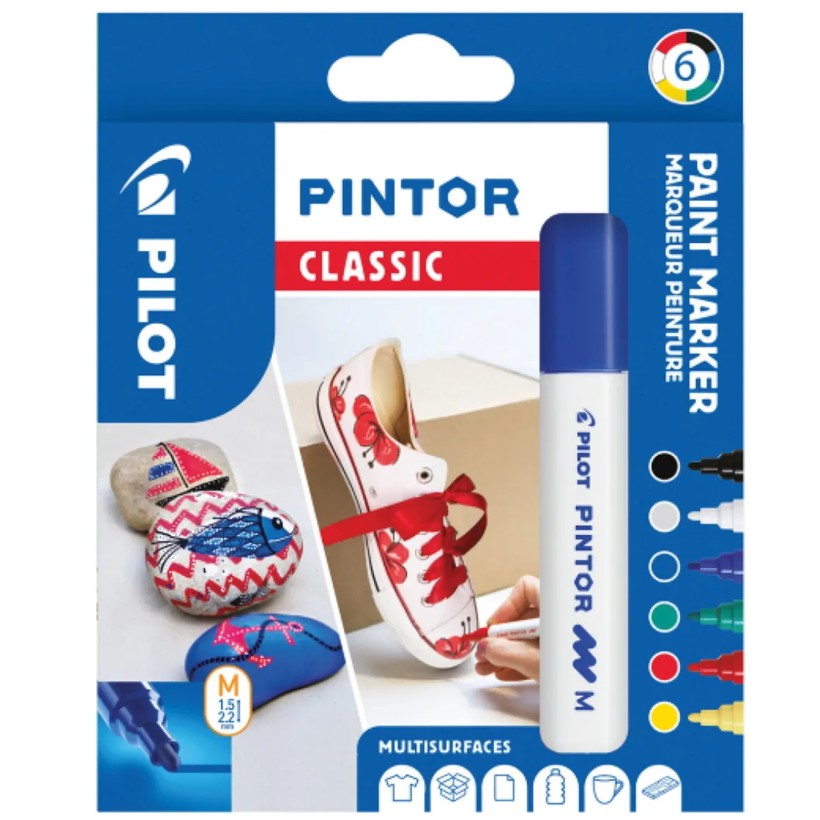 Pilot Pintor M Classic 6-pak