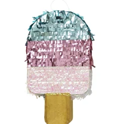 Pinata is, ispind i festlige metallicnuancer – 25×45×10 cm