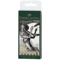 PITT artist pen set 6-pack – black