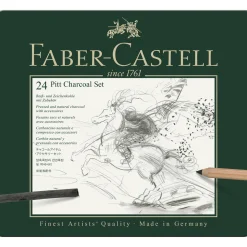 PITT Charcoal set 24 stk.