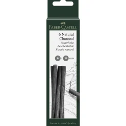 PITT tegnekul natur. 6-11mm 6p