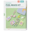 Pixelhobby DIY-kit Pixel Beads – lav 3 skønt søde nøgleringe eller mobilsmykker!