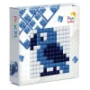Pixelhobby XL Startsæt – Fugl / blåhval, 60×60 mm pixelplade + 3×60 pixler