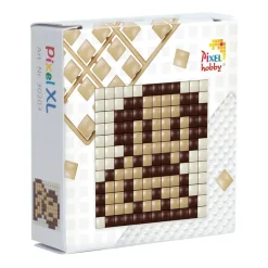 Pixelhobby XL Startsæt – Hund / hundeansigt, 60×60 mm pixelplade + 3×60 pixel
