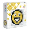 Pixelhobby XL Startsæt – Smiley / fugl, 60×60 mm pixelplade + 3×60 pixels