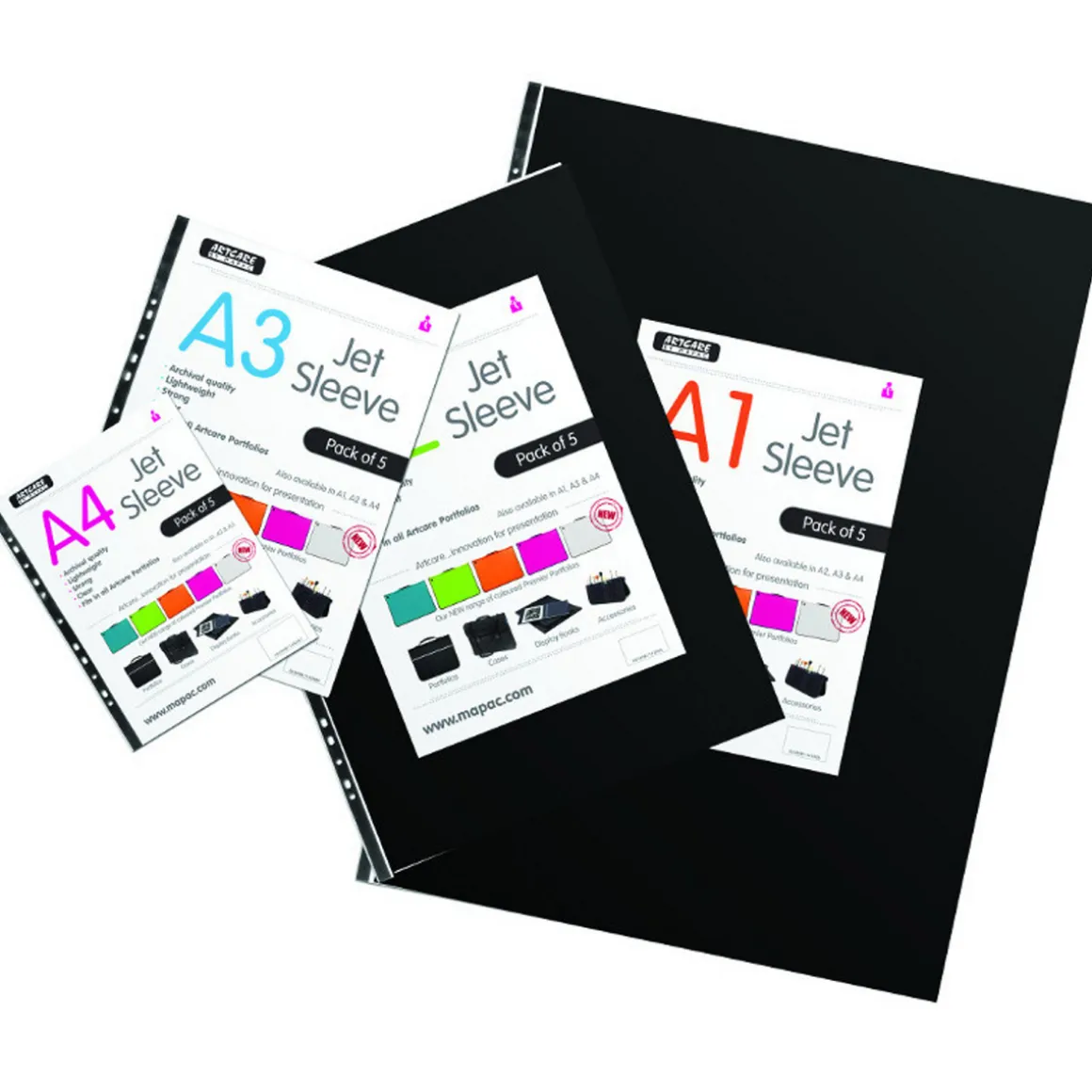 Plastlommer A3 5-pak