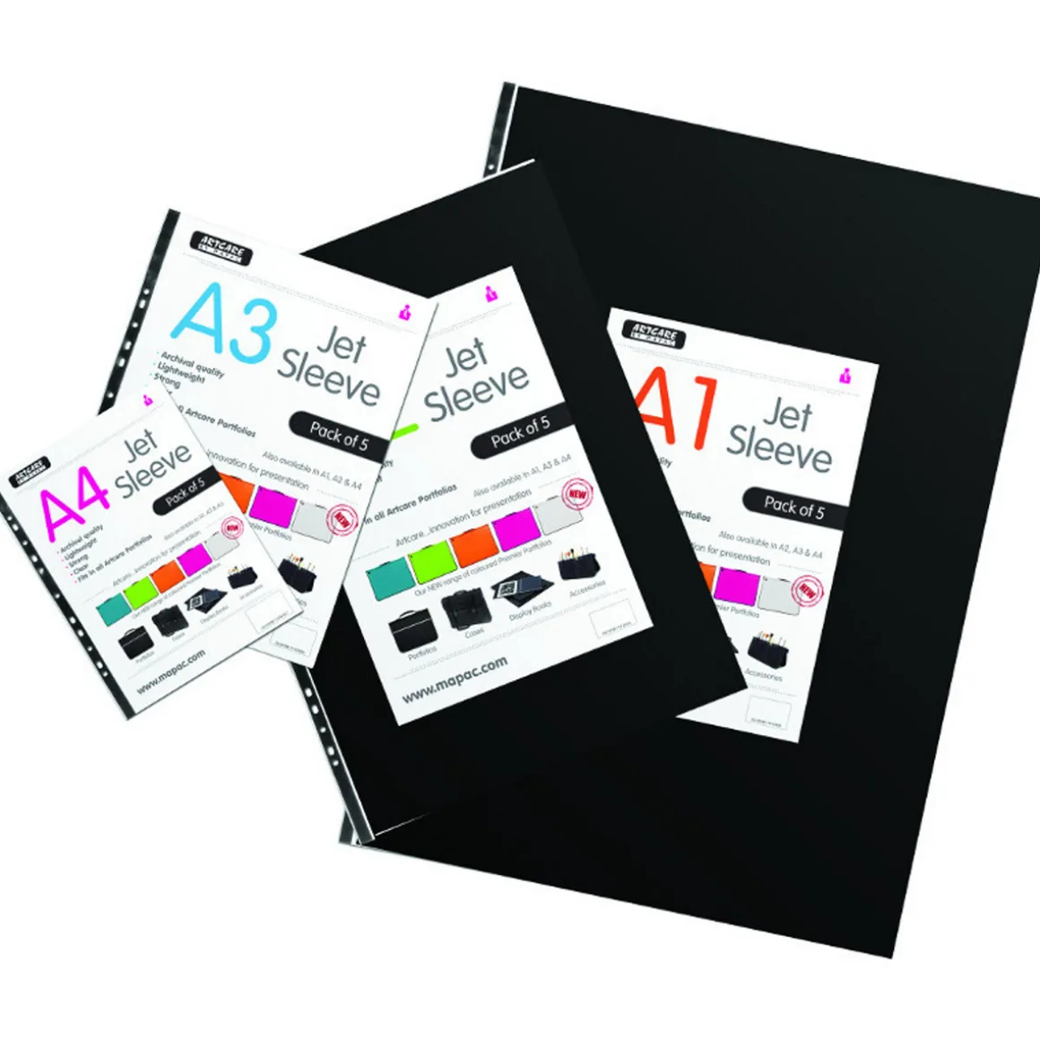 Plastlommer A2 5-pak