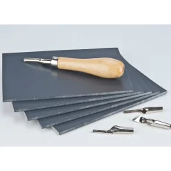 Plastplade Lino Soft til linoleumstryk 10×15 cm, 3 mm tyk
