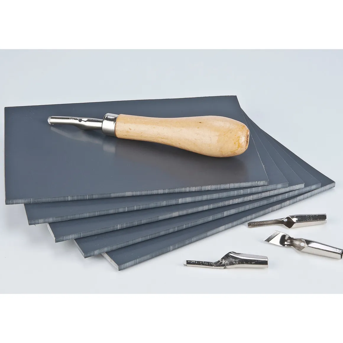 Plastplade Lino Soft til linoleumstryk 10×15 cm, 3 mm tyk