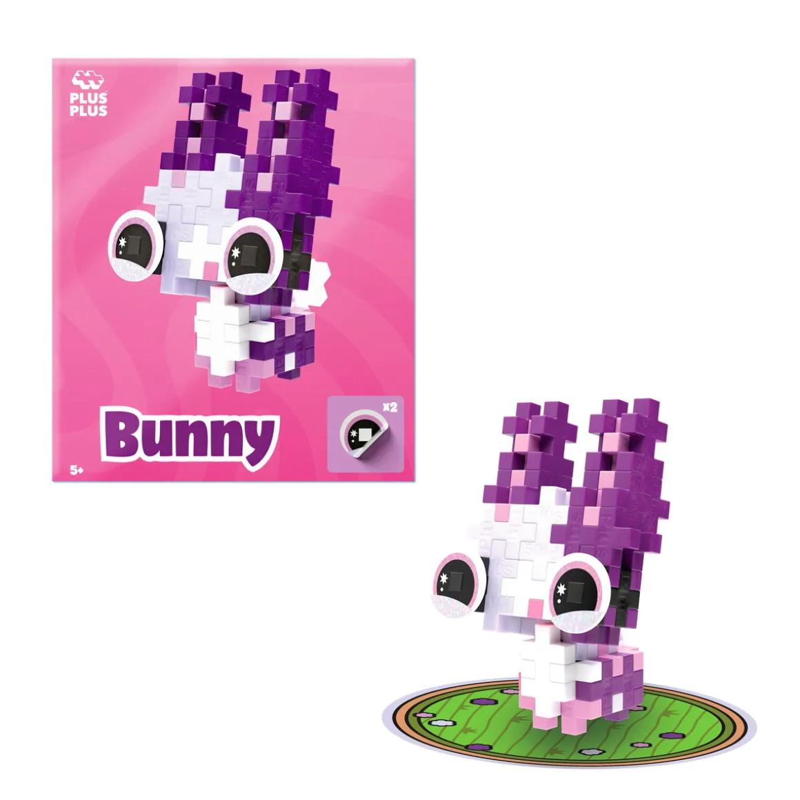 Plus-Plus Pets Bunny, kit med 39 brikker, som bliver til en sød lille kanin!