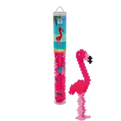 Plus-Plus Tube Flamingo, rør med 100 brikker, som bliver til en flot flamingo!