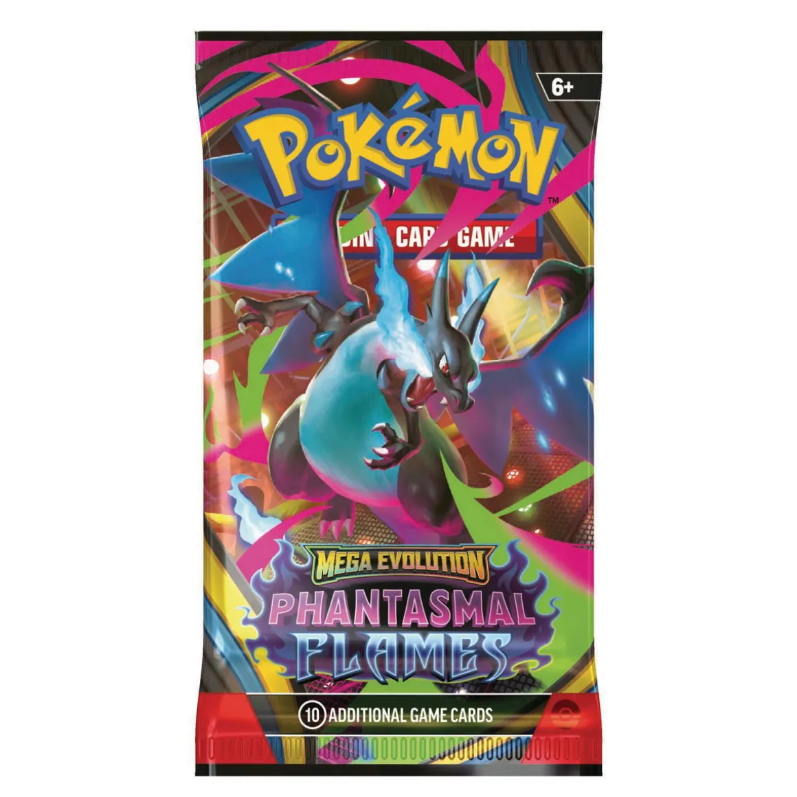 Pokémon TCG Mega Evolution Phantasmal Flames – OBS! Prisen gælder kun EN boosterpack (10 kort)