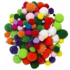 Pom Pom mix 150 stk. basisfarver – masser af fine lodne pomponer!