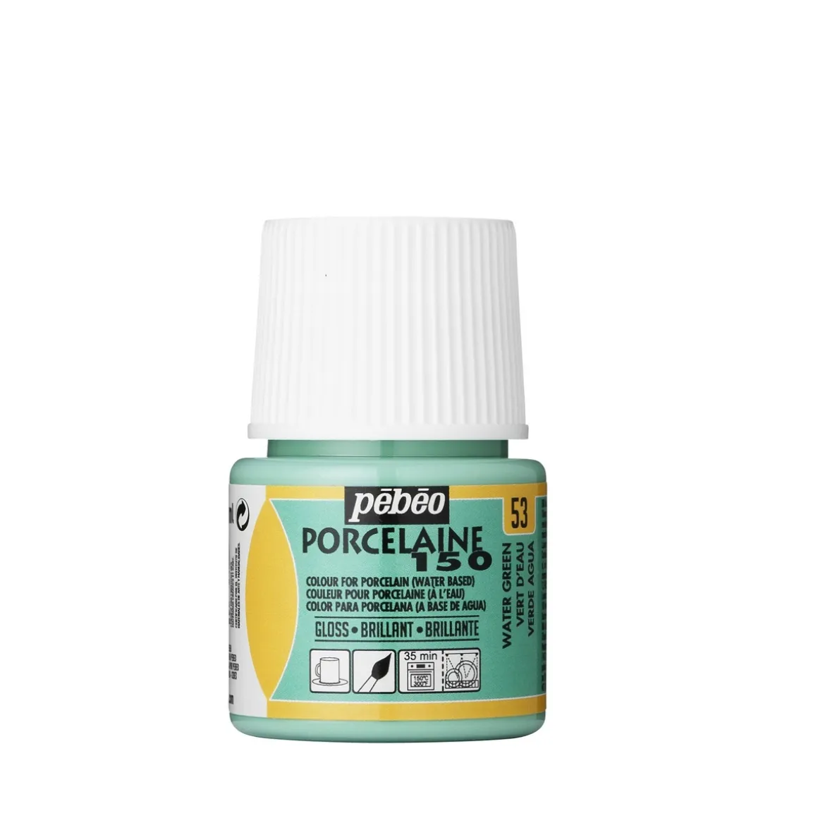 Porcelænsfarve 45 ml mintgrøn