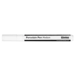 Porcelænspen hvid 2 mm