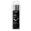Posca Brush PC-350 3-pak – sort / sort / hvid
