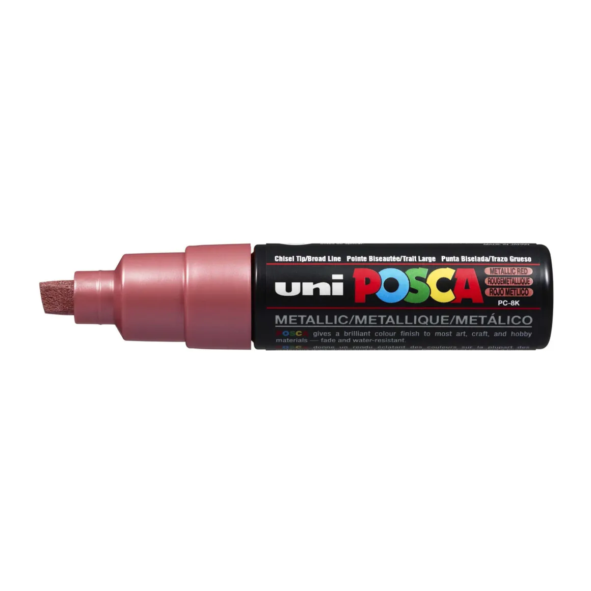 Posca PC-8K Metallic Red 860 (8 mm broad tip / chisel)