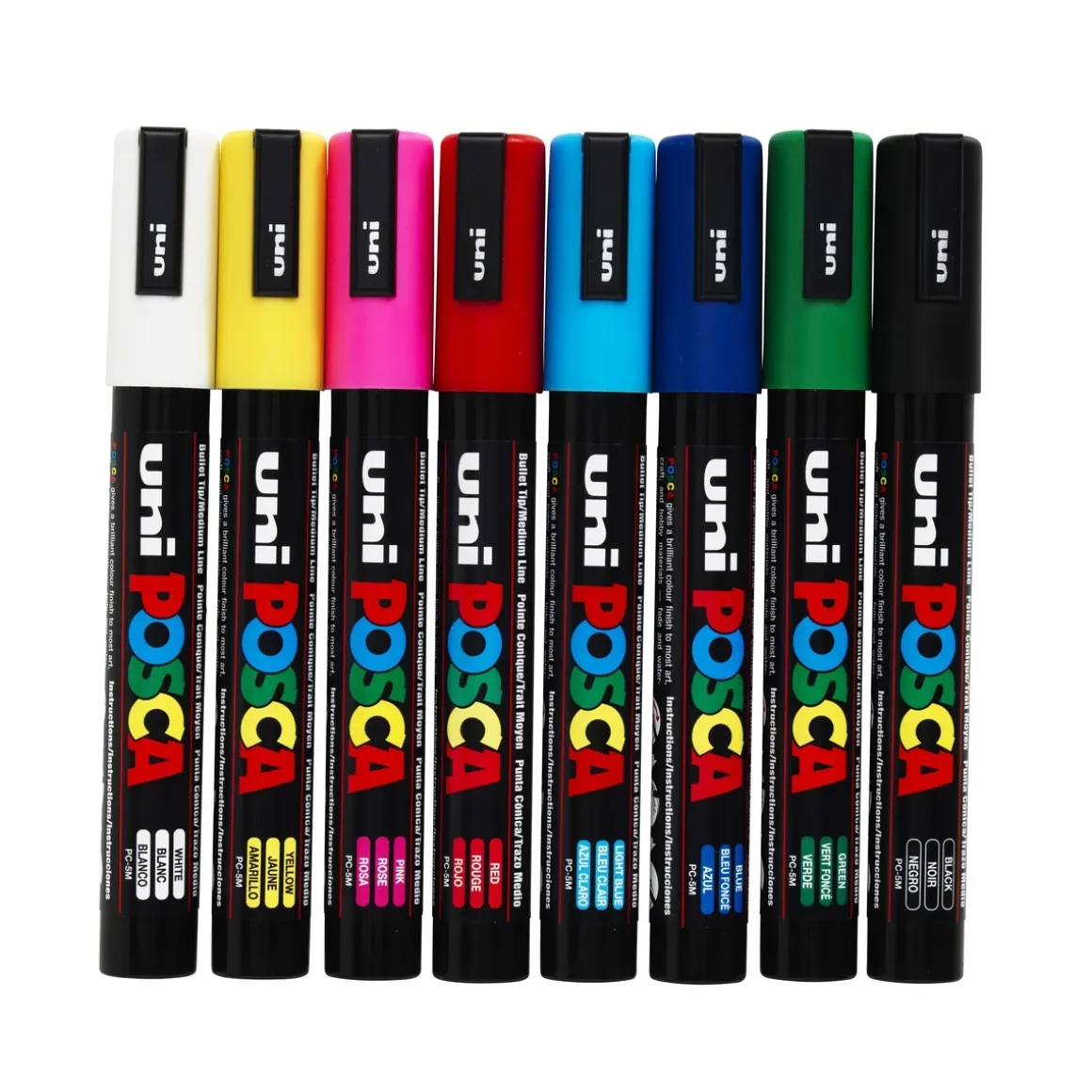 Posca PC-5M Basic Colours 8-pak
