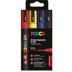 Posca PC-5M 4-pak Basic (1,8-2,5 mm)