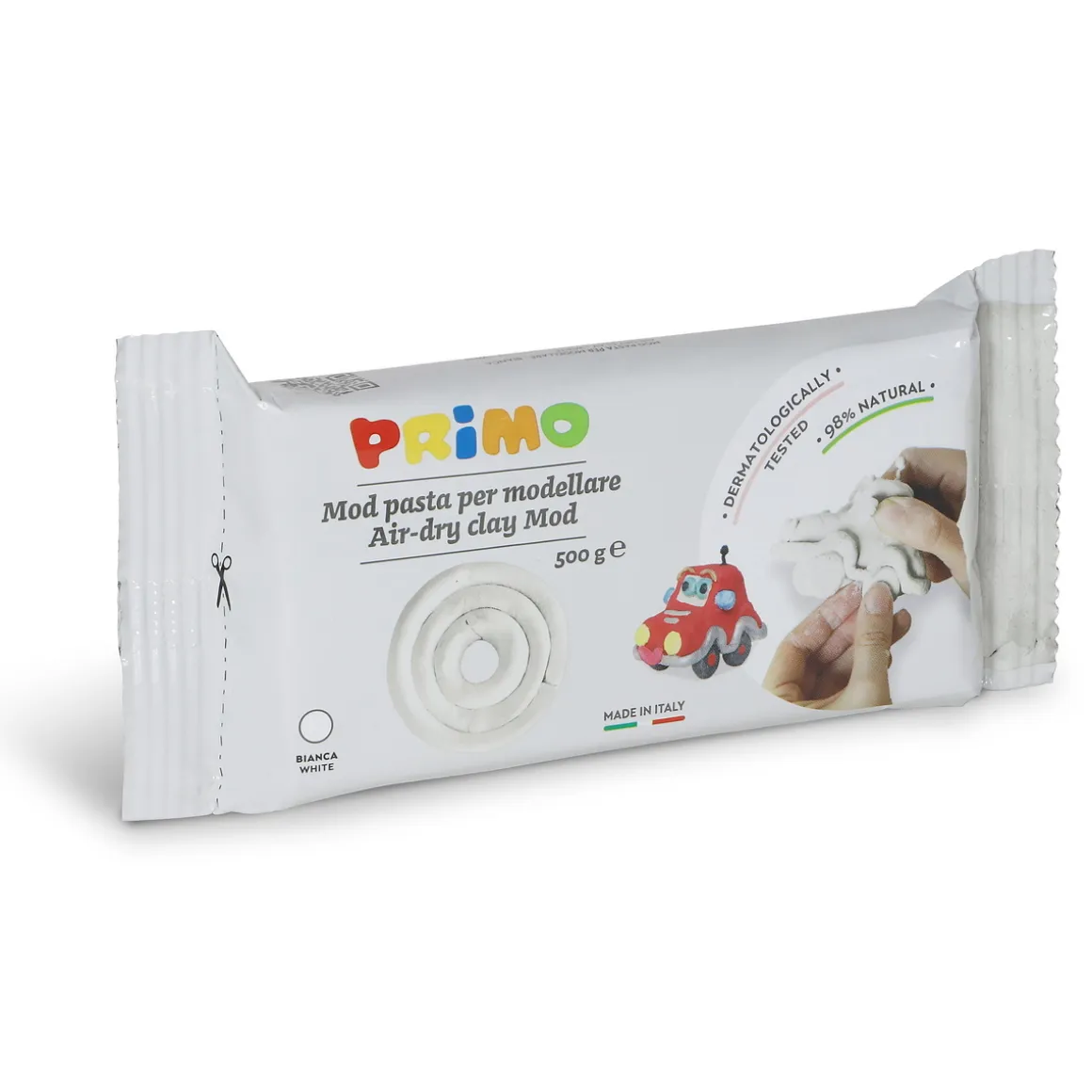 Primo lufttørrende ler, hvid 500 g