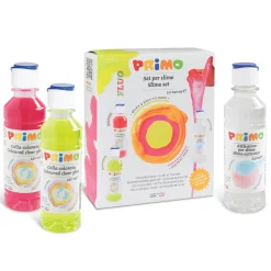 Primo Slime Lab Neon – 2×240 ml neon slimefarve + 240 ml slime-aktivering