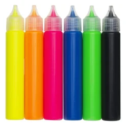 Puffy Paint 3D-farve 6-pak, tegn og mal med tyk maling, der giver reliefeffekt