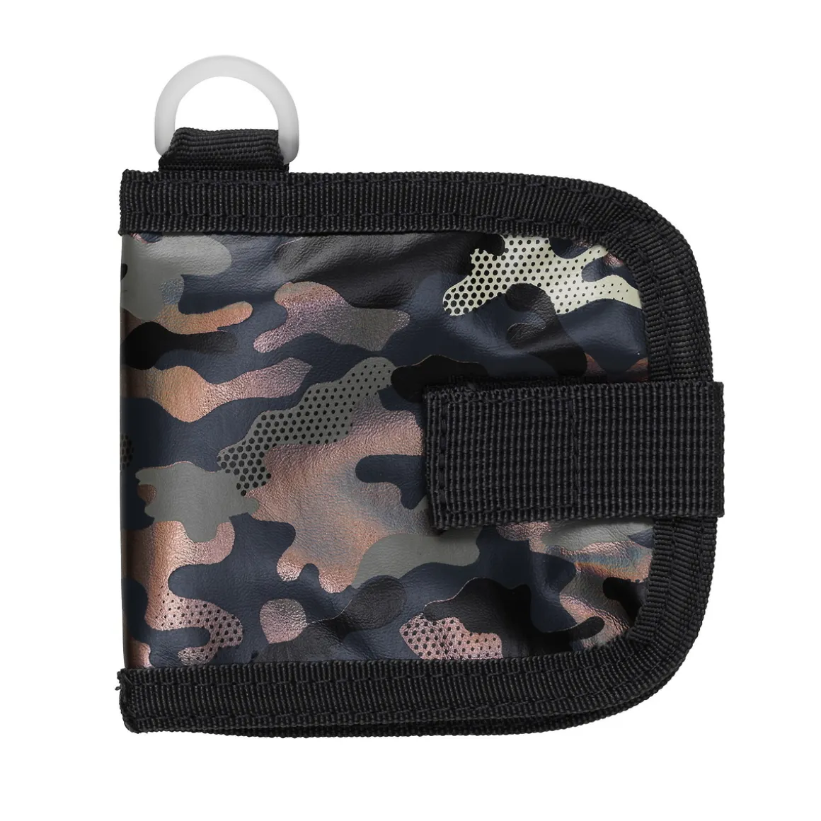 Pung Cool, en sej lille pung med metallic camouflage-motiv, 11,5×10 cm