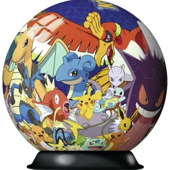 Puslespil Pokémon 3D puslebold, et helt rundt puslespil med en diameter på 12,9 cm