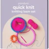 Quick Knit strikkeringe, 5 runde a Ø9-28 cm, 1 rektangulær, L 35 cm