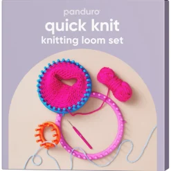 Quick Knit strikkeringe, 5 runde a Ø9-28 cm, 1 rektangulær, L 35 cm
