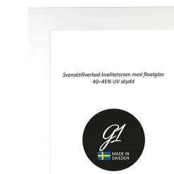 Ramme 6A Hvid Højglans 28x35cm