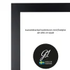Ramme 4E Sort fladlist 50x50cm