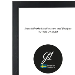 Ramme 2E Sort 15x15 cm