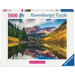Ravensburger puslespil – Beautiful Mountains Aspen. 1000 brikker, 70x50 cm.