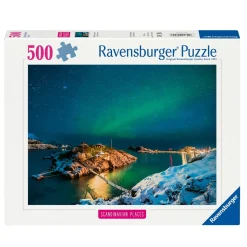 Ravensburger puslespil – Bergsfjord. 500 brikker, 49×36 cm.