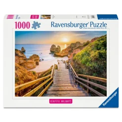 Ravensburger puslespil – Camillo Beach, en smuk strand ved Algarve. 1000 brikker, 70x50 cm.