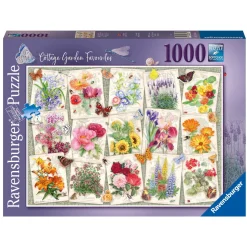 Ravensburger puslespil – Cottage Garden Favourites. 1000 brikker, 70x50 cm.