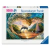 Ravensburger puslespil – Dolphin Heart Leap. 1000 brikker, 70x50 cm.
