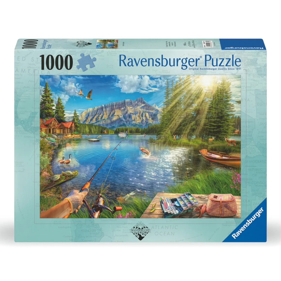 Ravensburger puslespil – Life At The Lake. 1000 brikker, 70x50 cm.