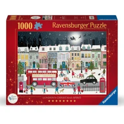 Ravensburger puslespil – London Christmas Spirit, 1000 brikker, 70×50 cm