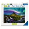 Ravensburger puslespil – Power of Nature, nordlys over Kirkjufell. 1000 brikker, 70x50 cm.