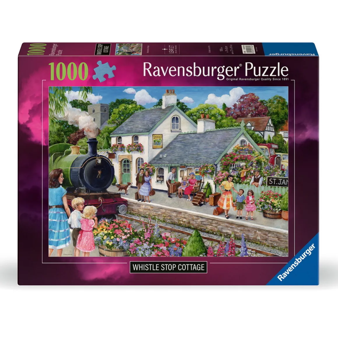 Ravensburger puslespil – Whistle Cottage. 1000 brikker, 70x50 cm.