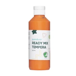 Ready Mix Tempera, svanemærket hobbyfarve til børn 250 ml, orange