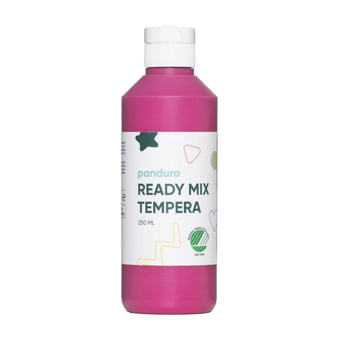 Ready Mix Tempera, svanemærket hobbyfarve til børn 250 ml, rosa