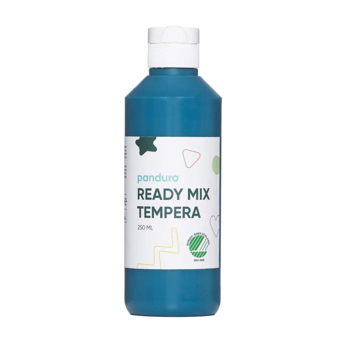 Ready Mix Tempera, svanemærket hobbyfarve til børn 250 ml, turkis